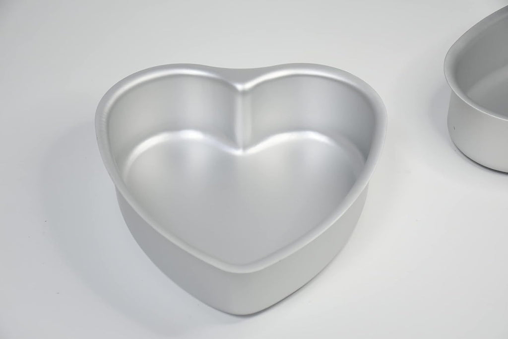Heart-shaped cake pan, heart-shaped cake tin, birthday cake pans ,aluminum, 6-inch heart-shaped, 8-inch heart-shaped, for weddings, parties, family and other occasions cake (8 x 3 Inch)