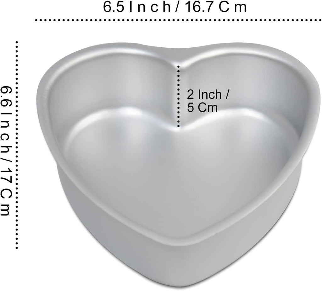 Heart-shaped cake pan, heart-shaped cake tin, birthday cake pans ,aluminum, 6-inch heart-shaped, 8-inch heart-shaped, for weddings, parties, family and other occasions cake (8 x 3 Inch)