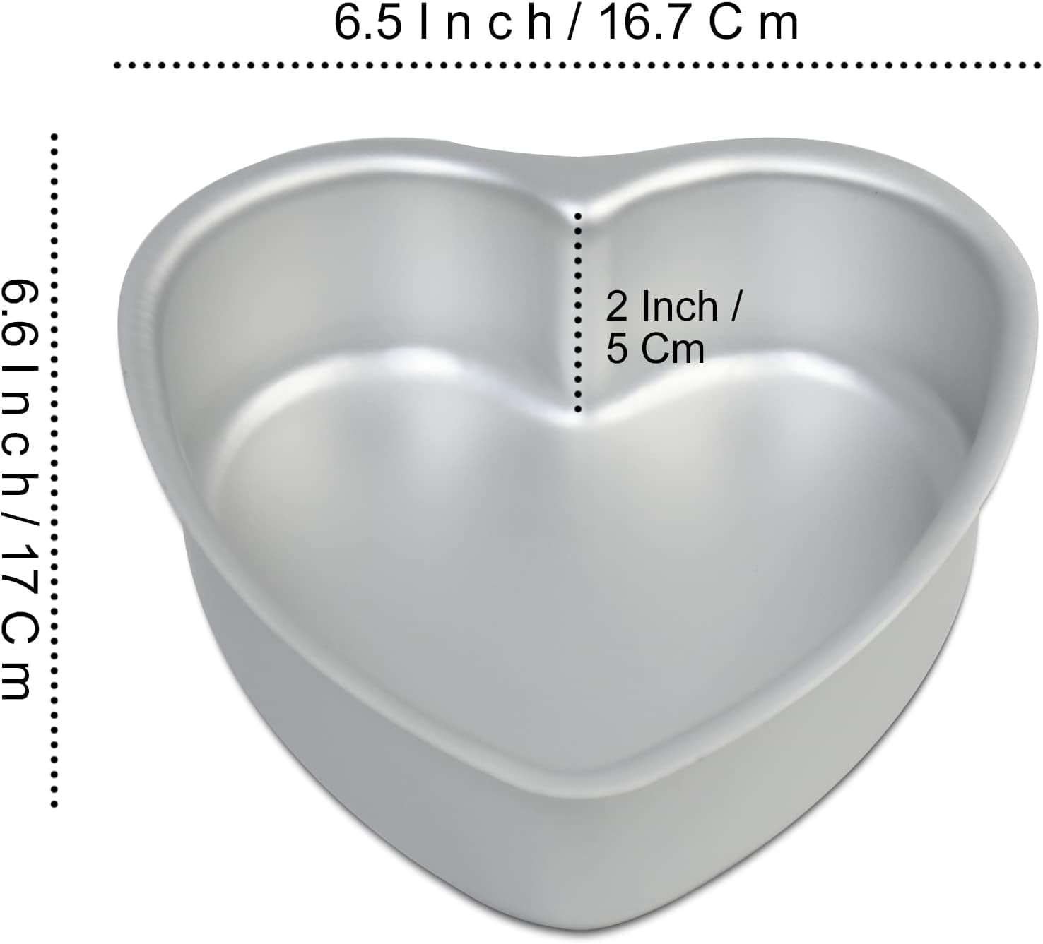 Heart-shaped cake pan, heart-shaped cake tin, birthday cake pans ,aluminum, 6-inch heart-shaped, 8-inch heart-shaped, for weddings, parties, family and other occasions cake (8 x 3 Inch)