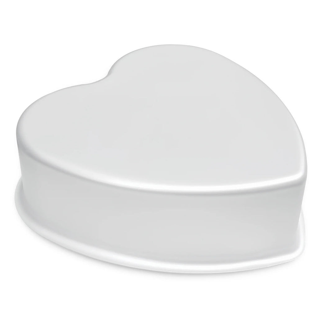 kefyixc 9 inch heart shaped cake pan aluminium alloy cake baking pan Suitable for birthday parties, family gatherings, birthday cake pans , daily desserts, etc Silver