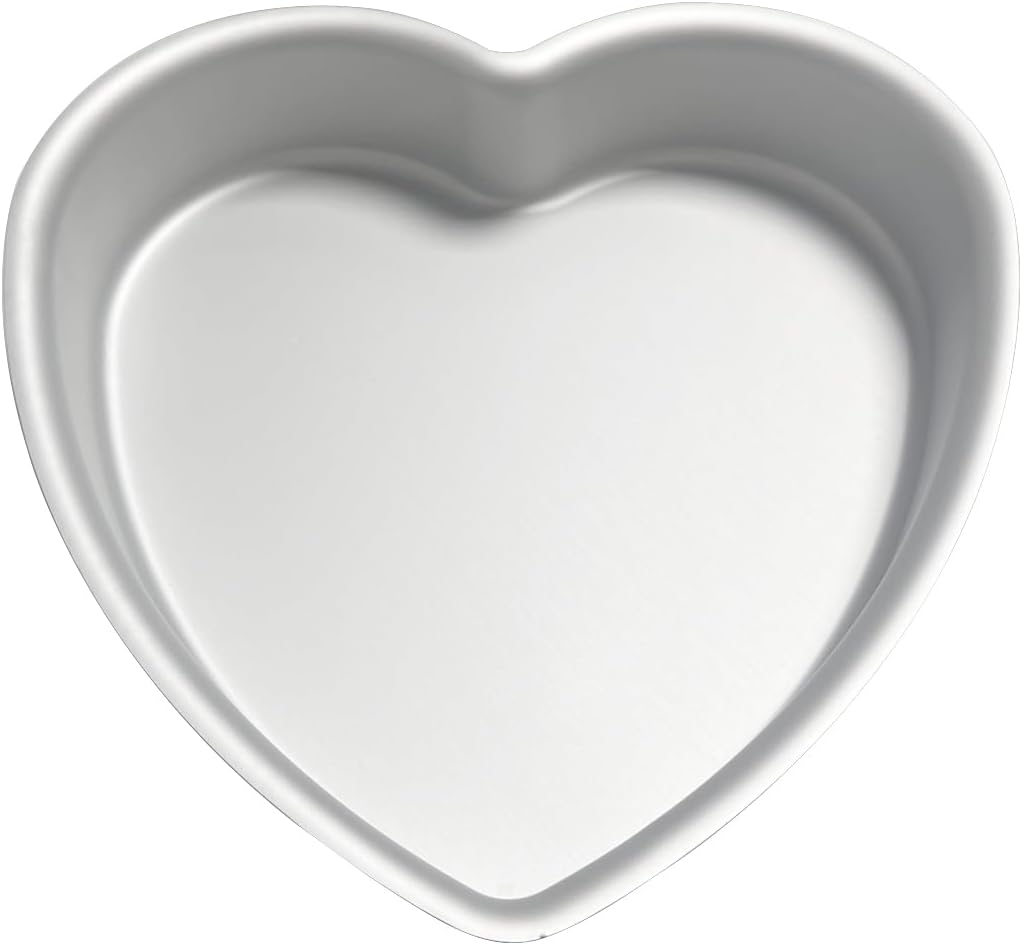 10 Inch Heart Shaped Cake Pan, Aluminum Heart Cake Mold, Heat-Resistant Baking Cake Pan for Wedding, Party, Family Occasions, Chocolate, Bread. (10 × 2 Inch)