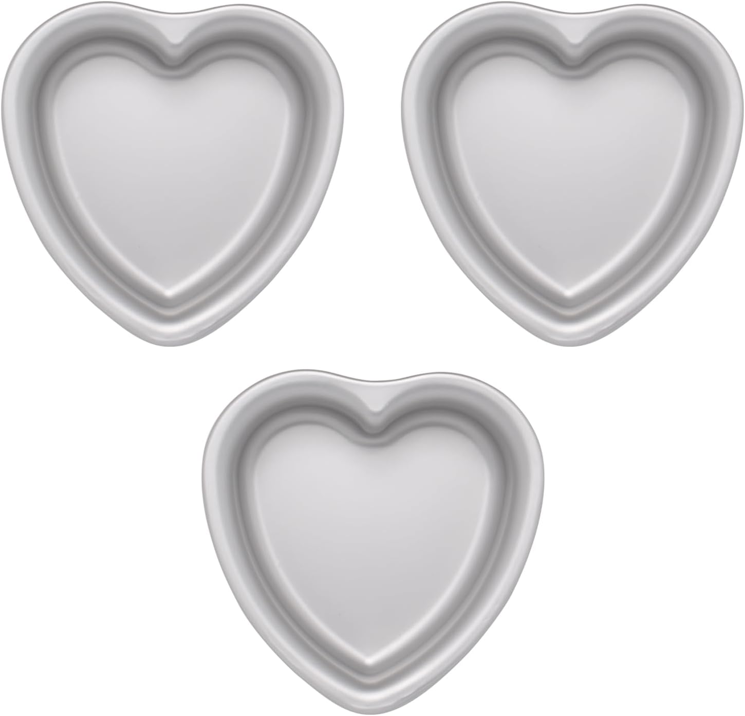 10 Inch Heart Shaped Cake Pan, Aluminum Heart Cake Mold, Heat-Resistant Baking Cake Pan for Wedding, Party, Family Occasions, Chocolate, Bread. (10 × 2 Inch)