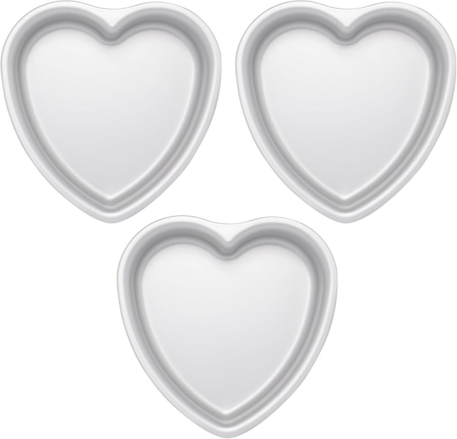 10 Inch Heart Shaped Cake Pan, Aluminum Heart Cake Mold, Heat-Resistant Baking Cake Pan for Wedding, Party, Family Occasions, Chocolate, Bread. (10 × 2 Inch)