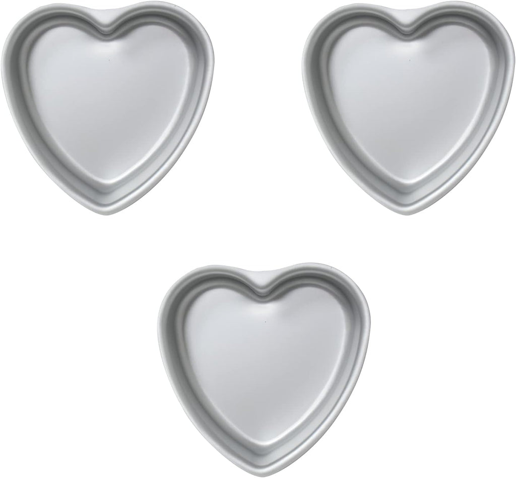 Heart-shaped cake pan, heart-shaped cake tin, birthday cake pans ,aluminum, 6-inch heart-shaped, 8-inch heart-shaped, for weddings, parties, family and other occasions cake (8 x 3 Inch)