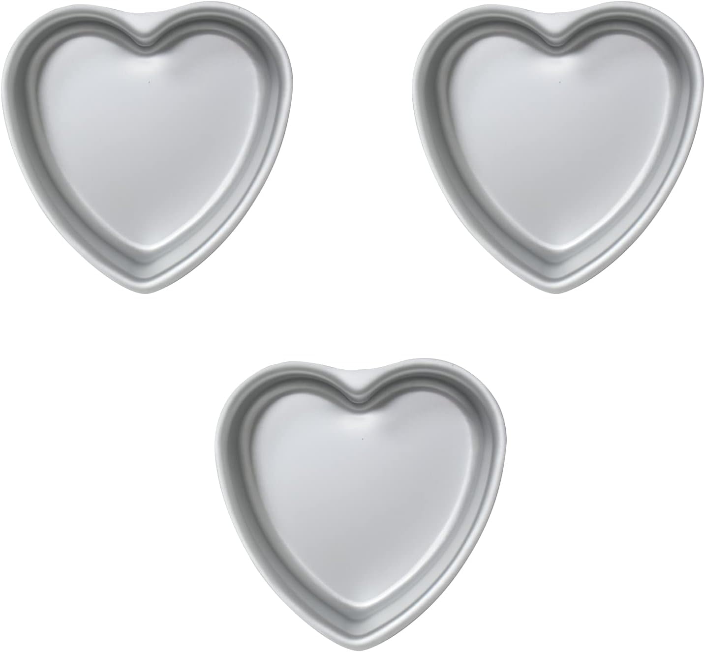 Heart-shaped cake pan, heart-shaped cake tin, birthday cake pans ,aluminum, 6-inch heart-shaped, 8-inch heart-shaped, for weddings, parties, family and other occasions cake (8 x 3 Inch)