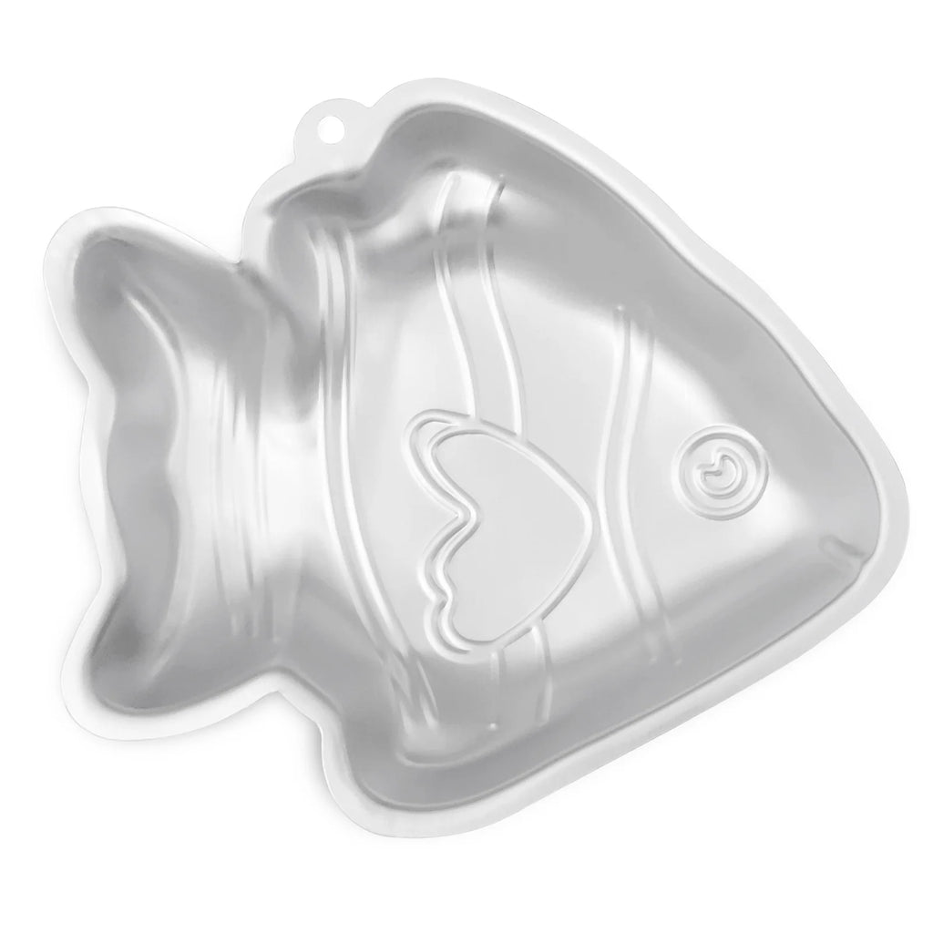 kefyixc fish-shaped cake pans, aluminum cake pan for birthday,birthday cake pans ,party and other occasions cake, dessert making, Silver.