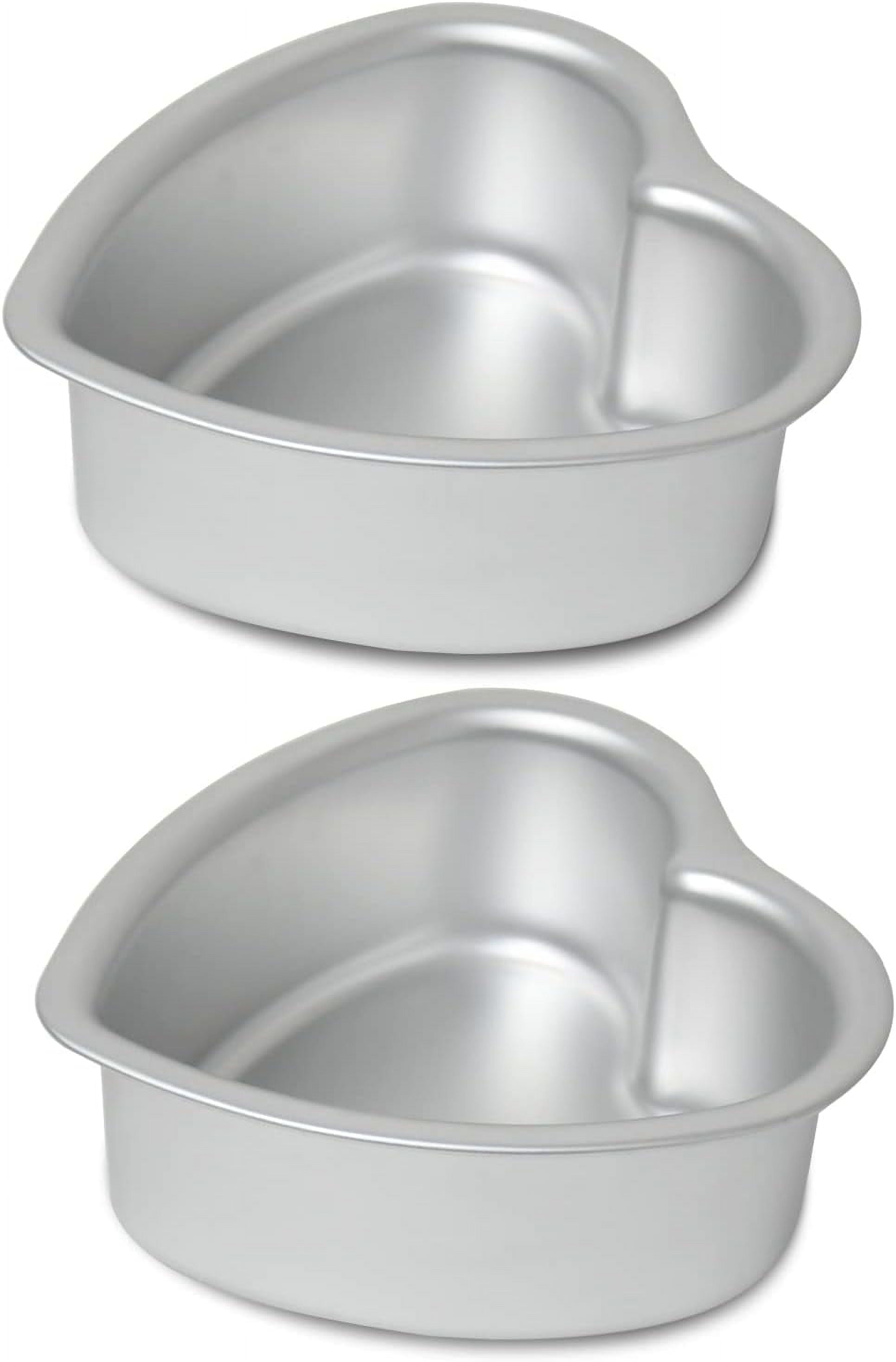 Heart-shaped cake pan, heart-shaped cake tin, birthday cake pans ,aluminum, 6-inch heart-shaped, 8-inch heart-shaped, for weddings, parties, family and other occasions cake (8 x 3 Inch)