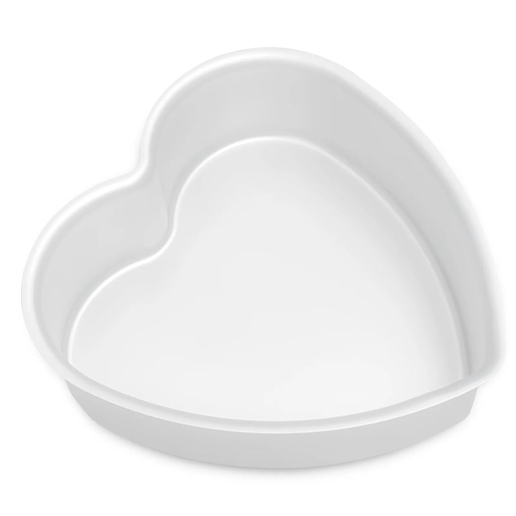 kefyixc 9 inch heart shaped cake pan aluminium alloy cake baking pan Suitable for birthday parties, family gatherings, birthday cake pans , daily desserts, etc Silver