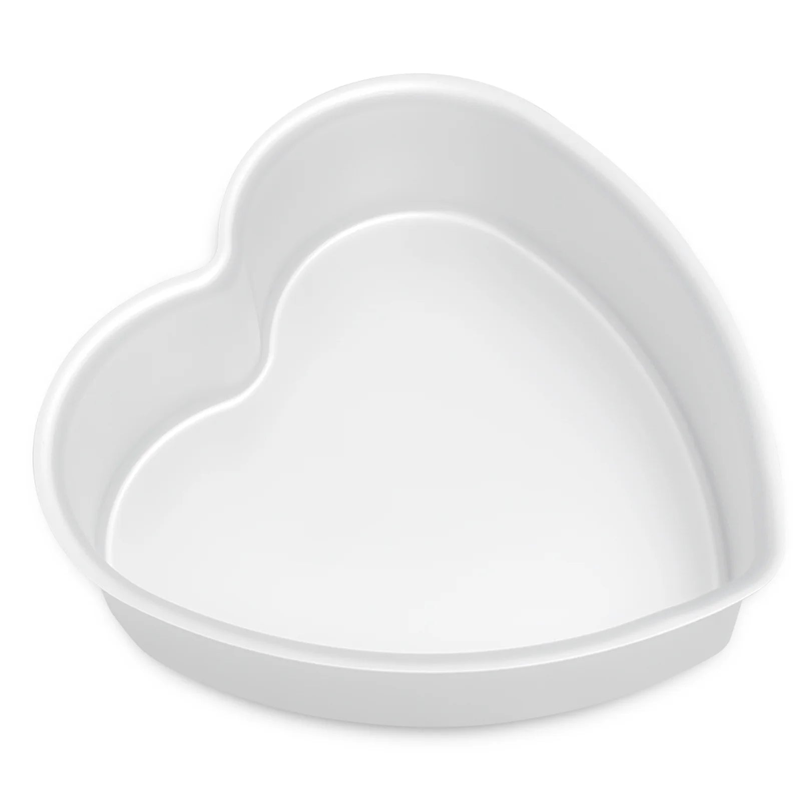 kefyixc 9 inch heart shaped cake pan aluminium alloy cake baking pan Suitable for birthday parties, family gatherings, birthday cake pans , daily desserts, etc Silver