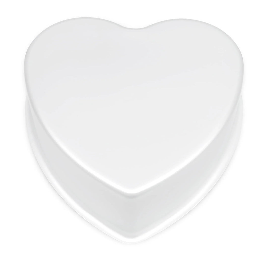 kefyixc 9 inch heart shaped cake pan aluminium alloy cake baking pan Suitable for birthday parties, family gatherings, birthday cake pans , daily desserts, etc Silver
