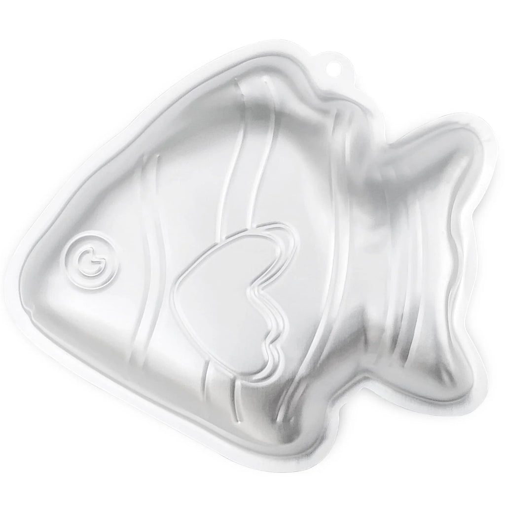 kefyixc fish-shaped cake pans, aluminum cake pan for birthday,birthday cake pans ,party and other occasions cake, dessert making, Silver.