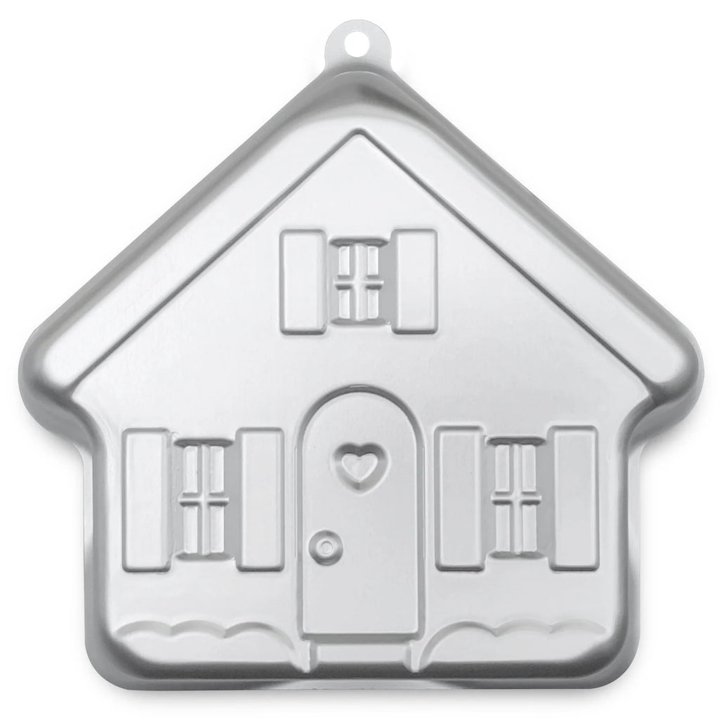 Kefyixc house shaped cake pan, aluminum cake pan for birthday、party and other occasions cake, dessert making, Silver.