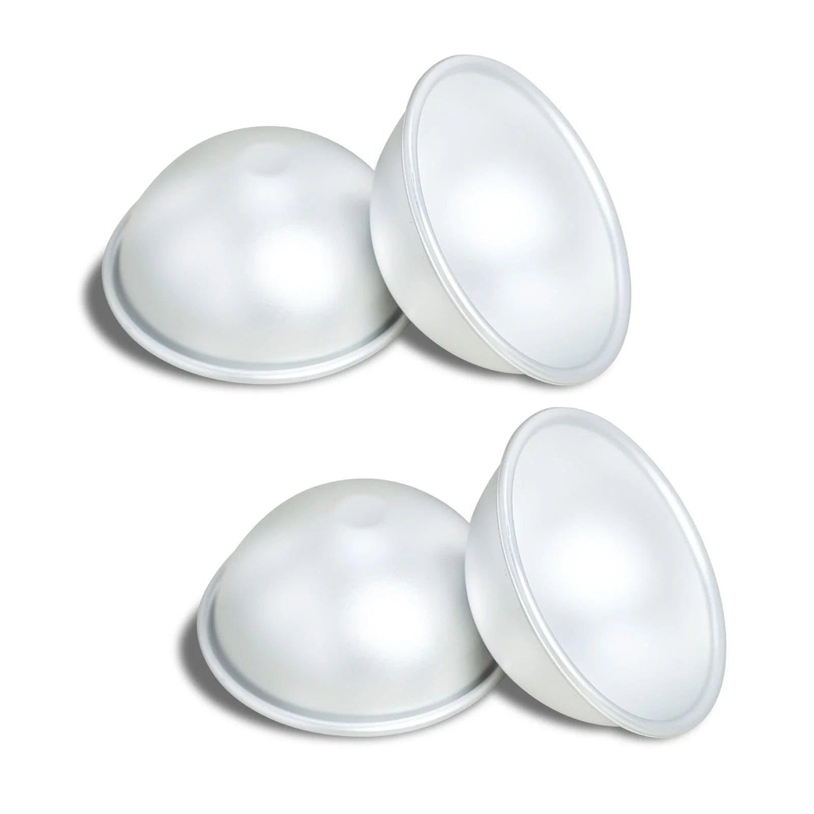 kefyixc small hemisphere 4 inch cake pans baking cake mold suitable for birthday parties,birthday cake pans , family gatherings, daily dessert making, parent-child interaction silver